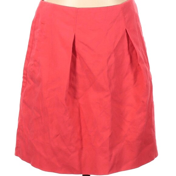 Like New J.Crew Red Skirt w/pockets -Size 2 - Picture 1 of 2
